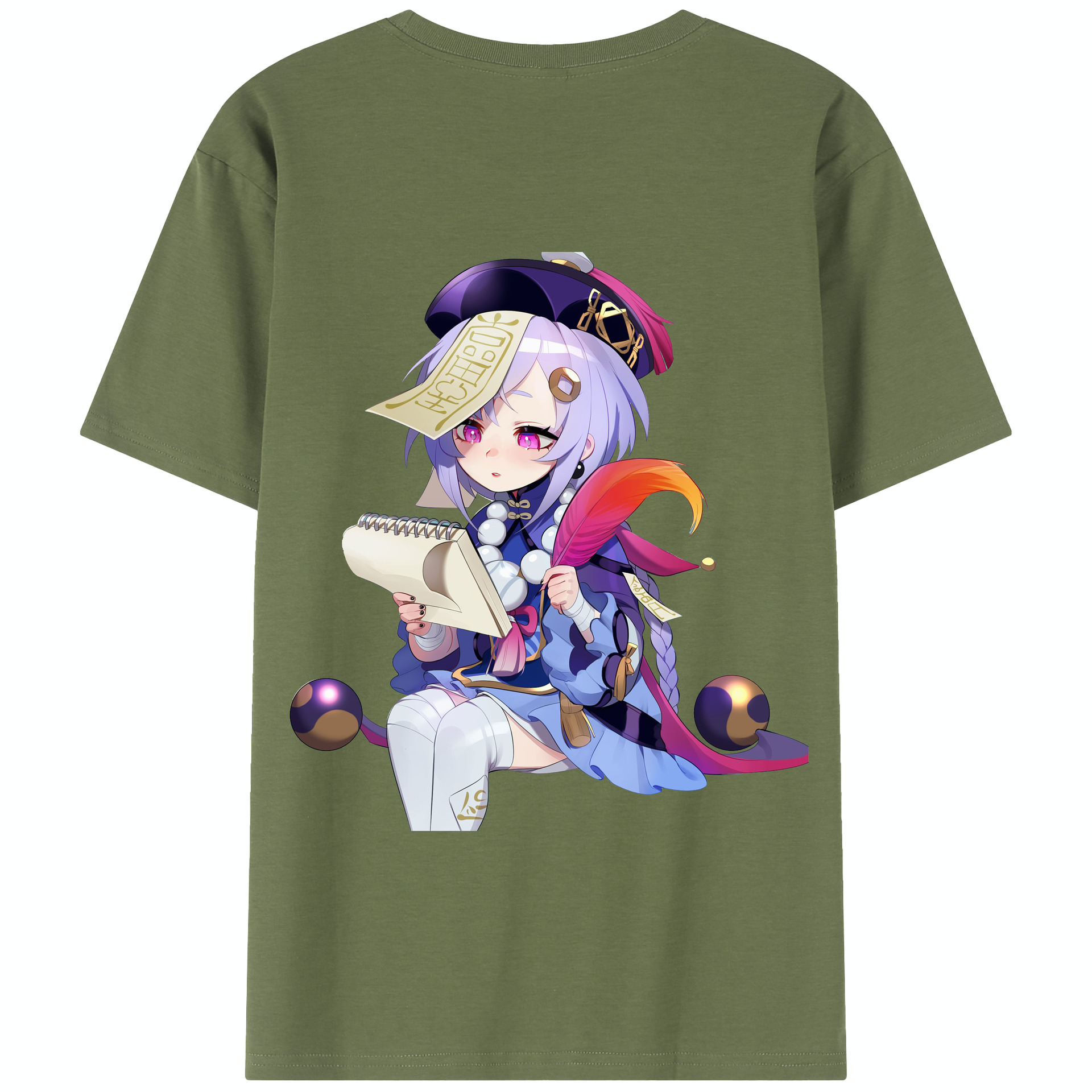 げんし神 七七 なな  genshin Nana 綿100％半袖Tシャツ（背面プリント）